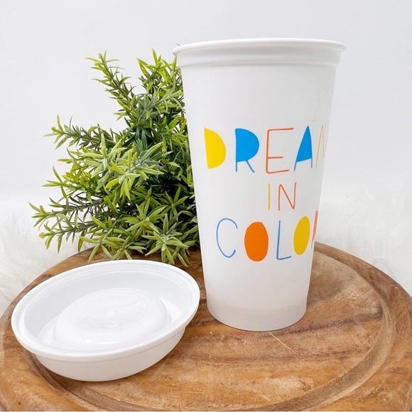 Starbucks 16 fl Oz Reusable Cup "Dream In Color" 2013 - Picture 2 of 9
